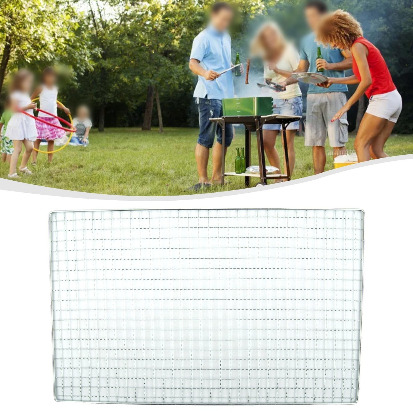 BBQ Mesh Picnics Campfires Camping For Japanese Korean Grill