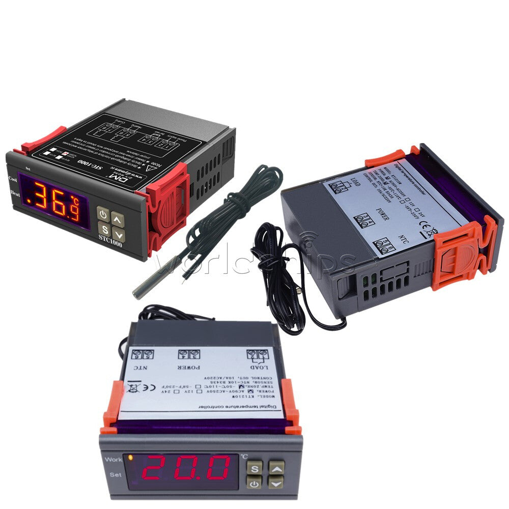 Digital MH1210W STC-1000 AC90~250V/110-220V AC Temperature Controller Thermostat