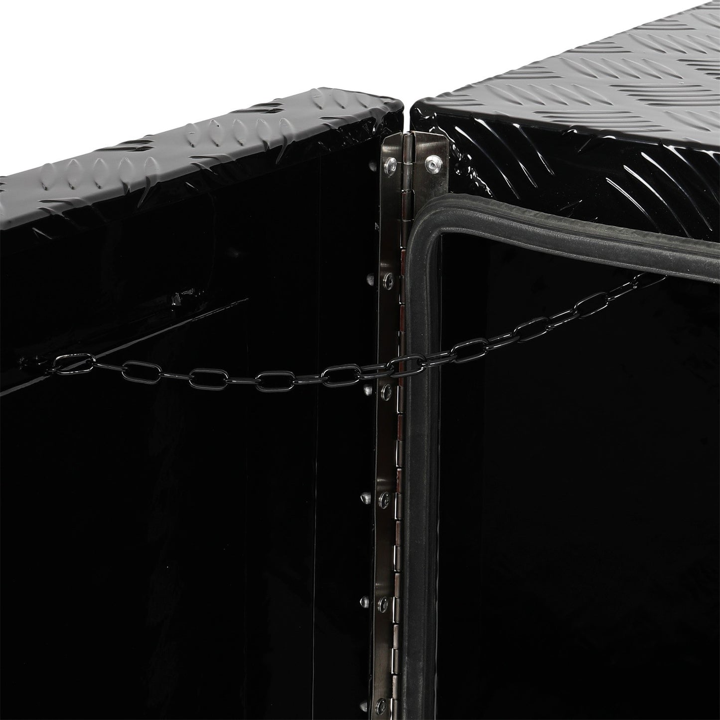 36"x18"x24" Aluminum Storage Tool Box W/2x Chain + Dovetail Lock For Truck Home