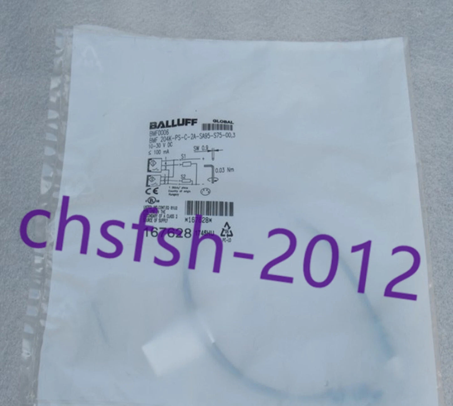1 pcs  BALLUFF sensor BMF 204K-PS-C-2A-SA95-S75-00,3 BMF0006 #P
