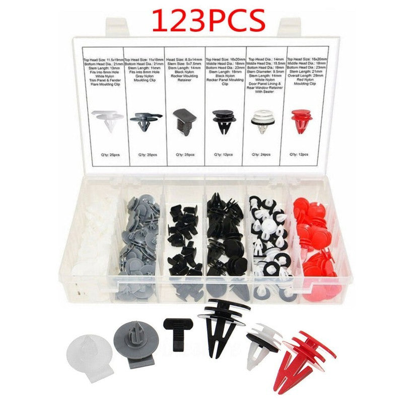 123pcs Wheel Arch Trim Bumper Side Door Clip For BMW R50 R52 R56 R53 Replacement
