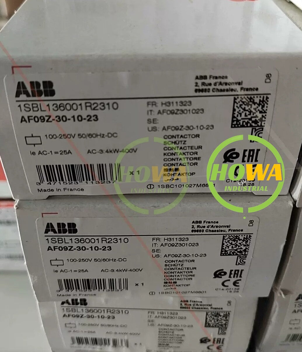 1/pc  ABB Contactor AF09Z-30-10-23 100-250V Coil Voltage