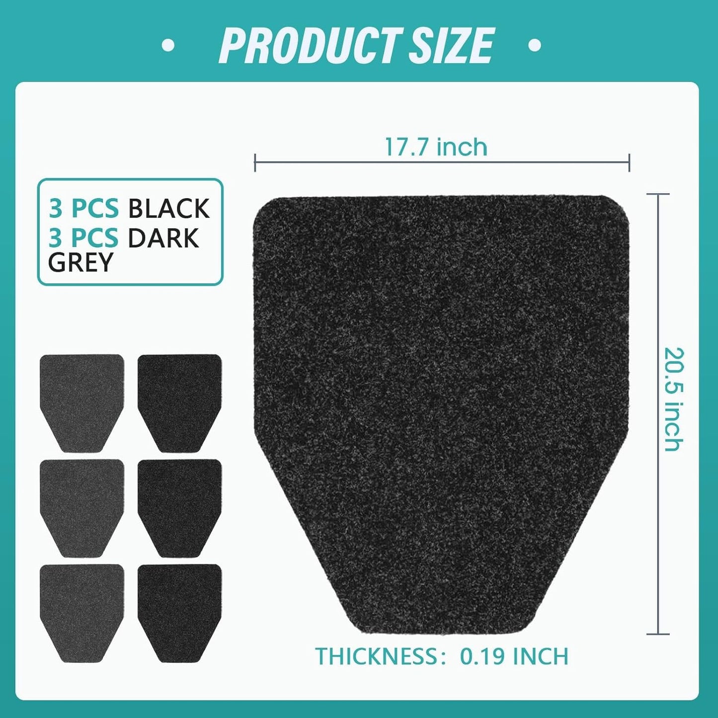 Urinal Mats 6 Pack Urinal Pads Urinal Floor Mats for Men Bathroom Commerical Dis