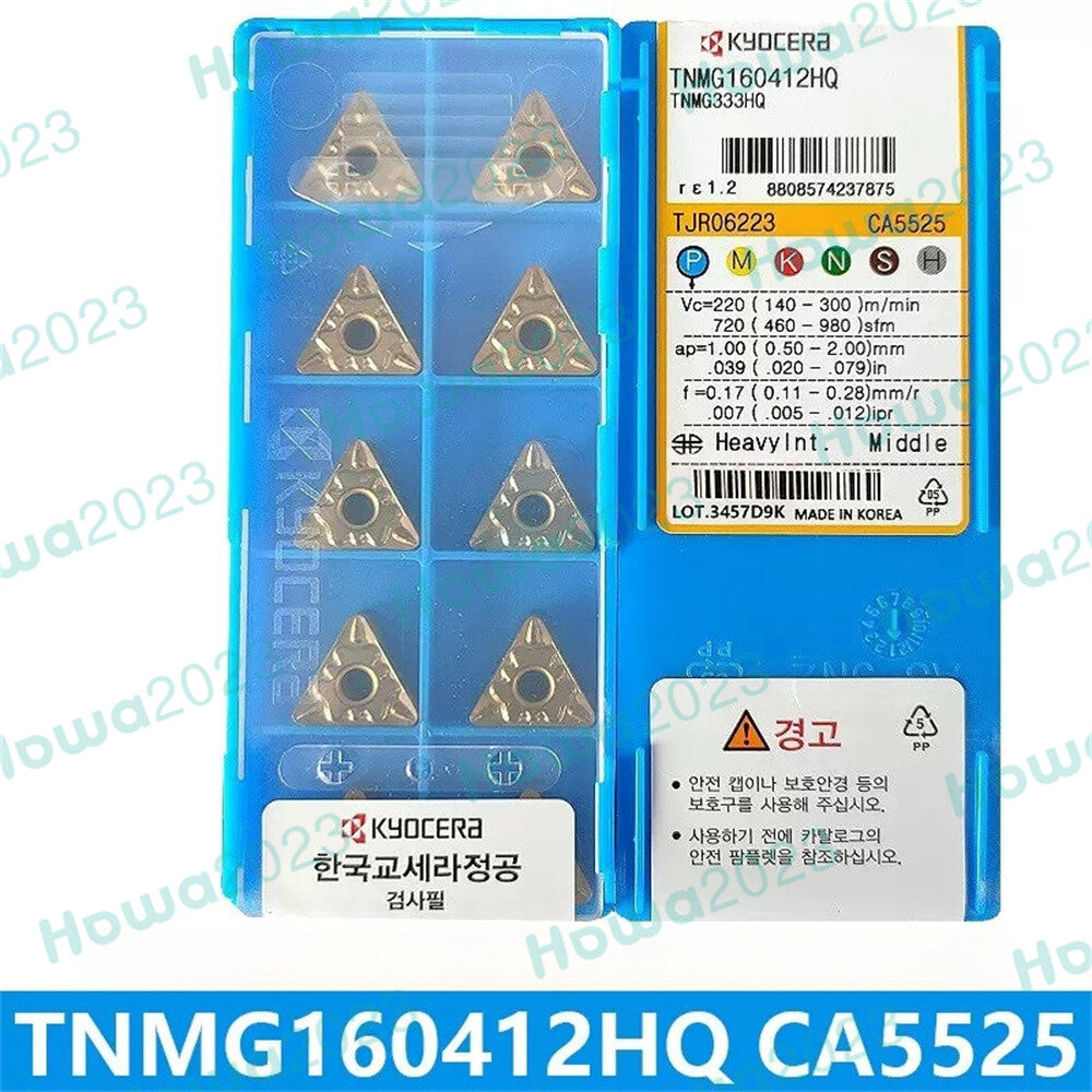 10Pcs/Box Kyocera TNMG160412HQ CA5525 TNMG333HQ Carbide Inserts Turning Blade
