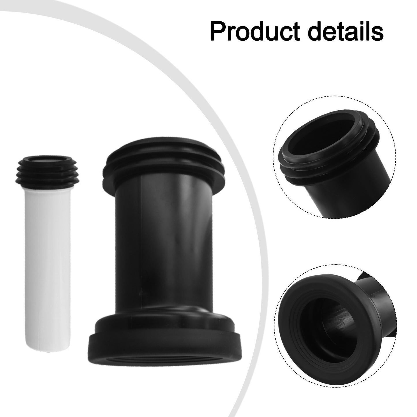 Toilet Drain Pipe Extension Set Thickened PVC for Anti Leakage and Clogs