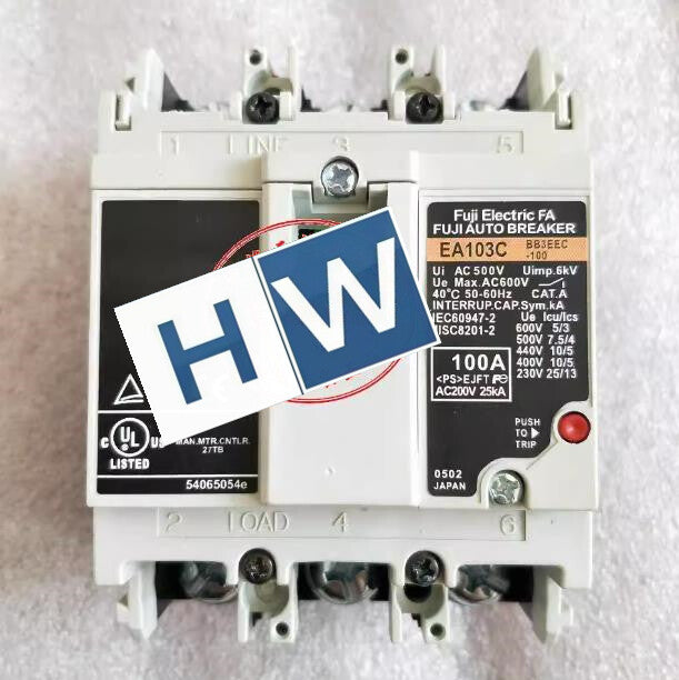 1PC   Air Switch Molded Case Circuit Breaker EA103C 3P 100A