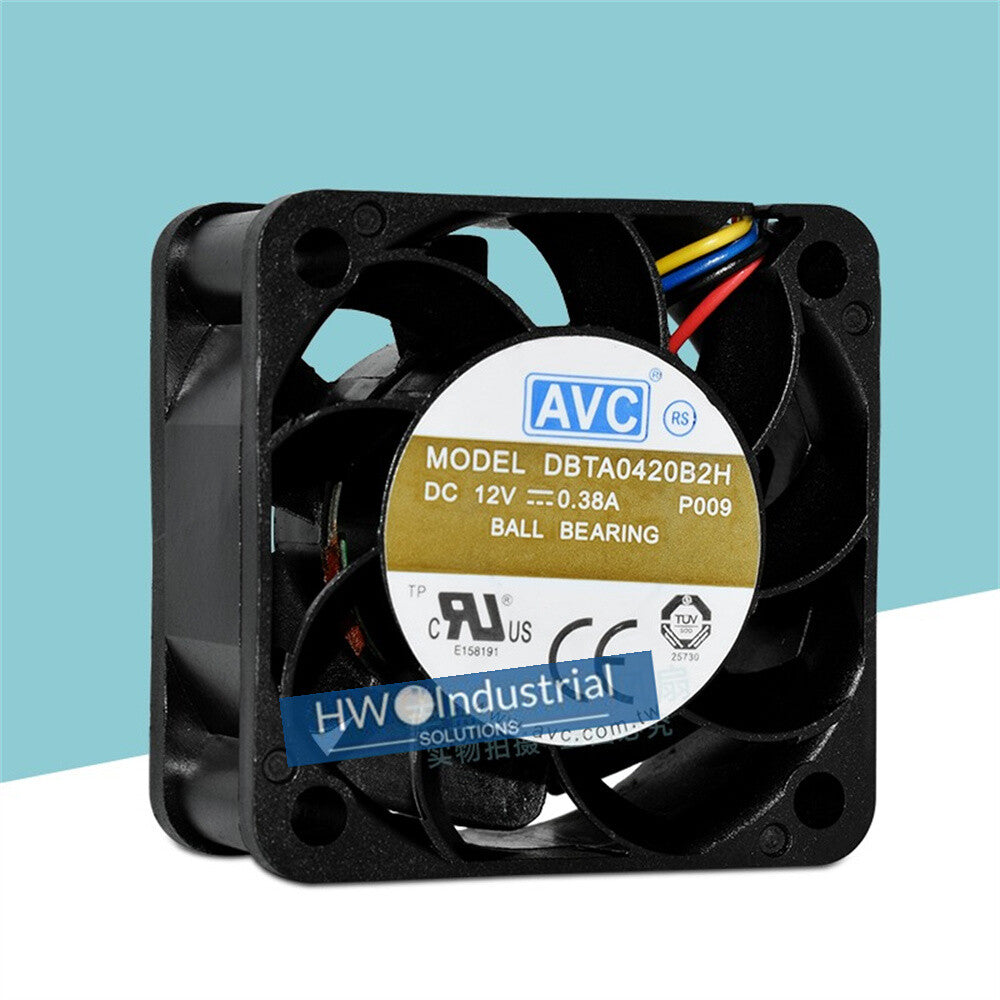 1/piece AVC DBTA0420B2H 12V0.38A 4CM 4-wire PWM Speed Regulation Cooling Fan