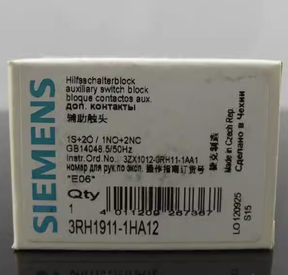 1Pc  SIE-MENS Auxiliary Contact 3RH1911-1HA12