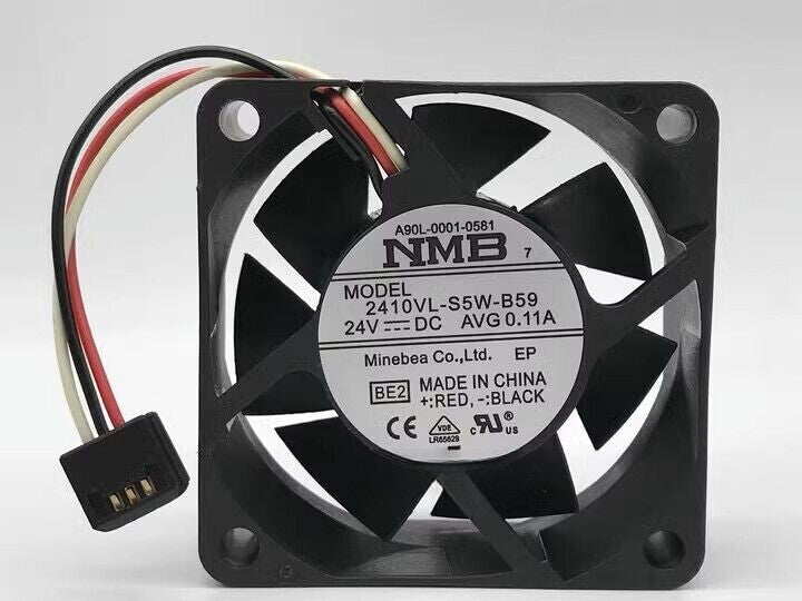1 PCS For NMB fan A90L-0001-0581 2410VL-S5W-B59 24V 6025 6cm 3wire