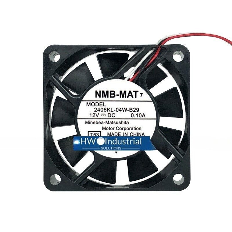 NMB-MAT 3-wire 2406KL-04W-B29 6015 12V 0.10A Equipment Cooling Fan