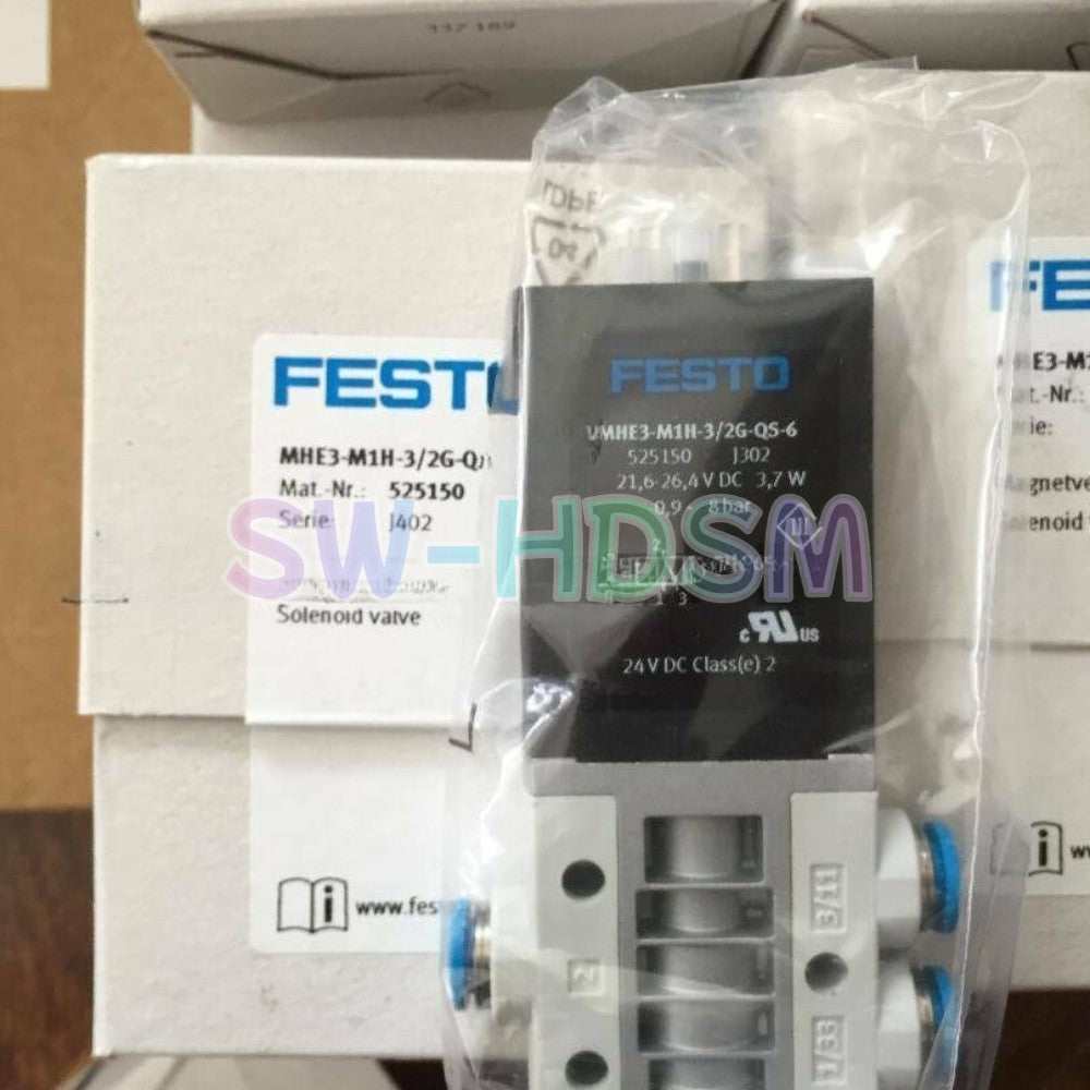 1PCS   FESTO MHE3-M1H-3/2G-QS-6 525150 Solenoid Valve Freight Free