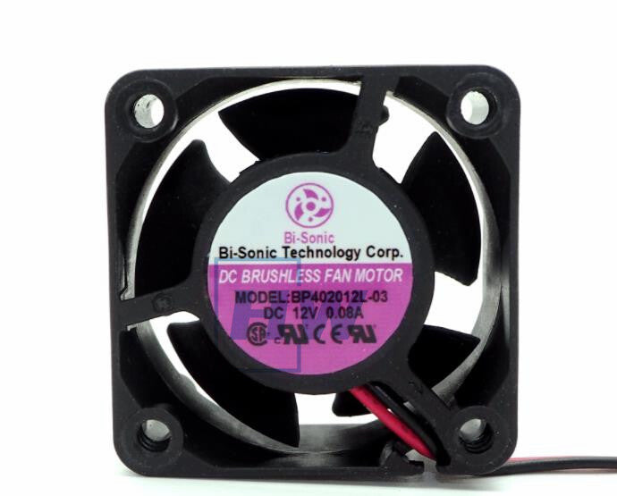 1Pc   Bi-Sonic 4020 BP402012L-03 DC12V 0.08A 4CM Radiator Fan