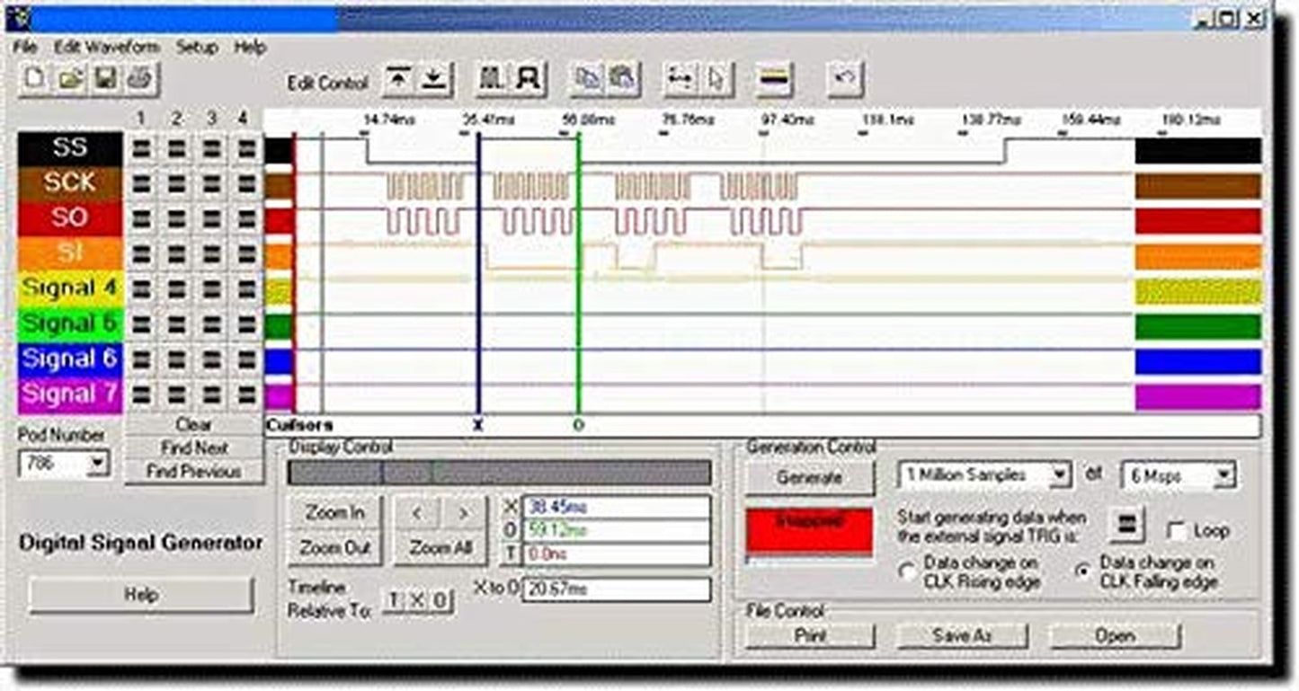 USB Logic Analyzer Device with EMI Ferrite Ring USB Cable 24Mhz 8CH 24Mhz 8 Chan
