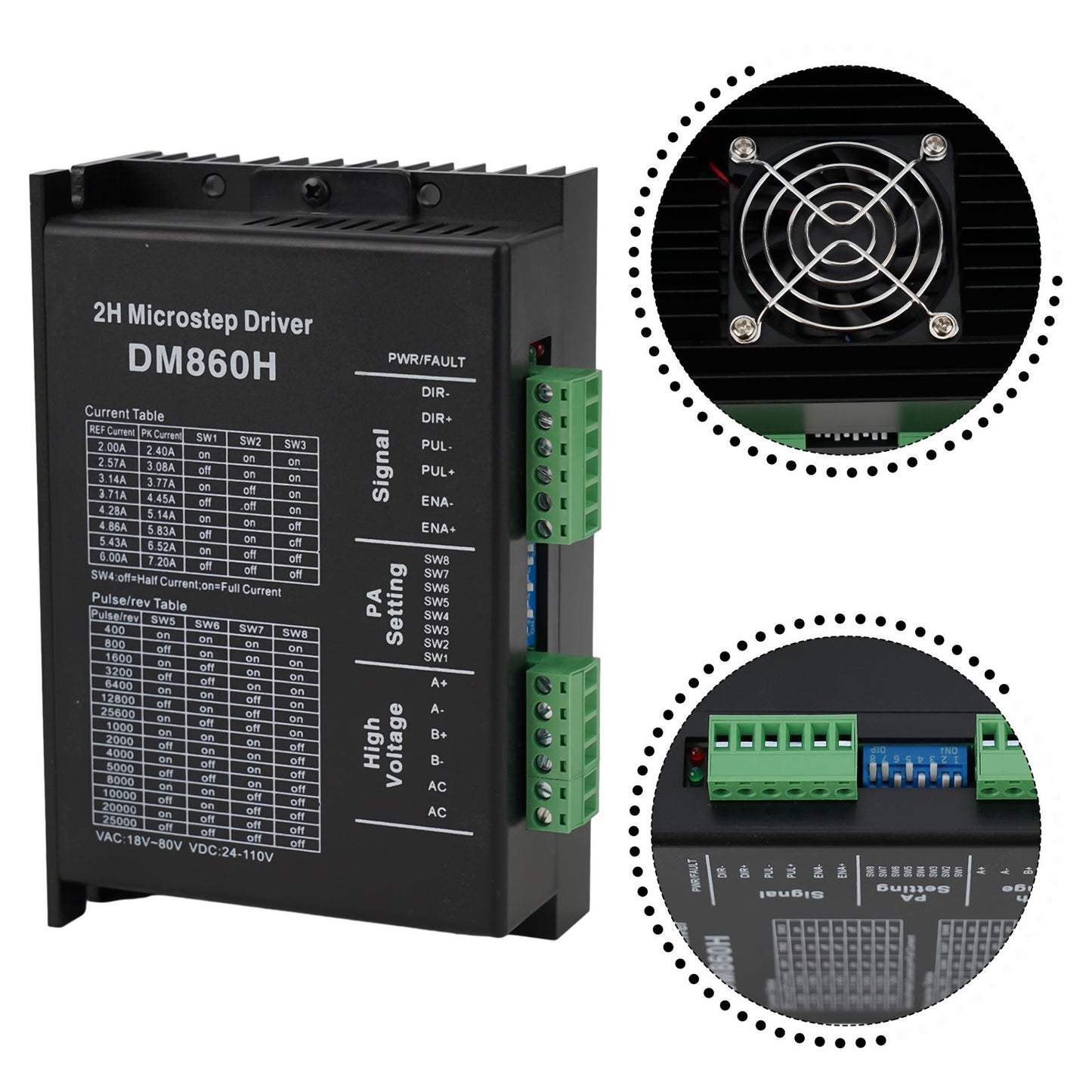 DM860H Stepper MotorDriver 2H Microstep Driver with Retention Function