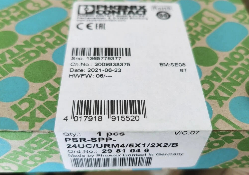 Phoenix Contact extension module PSR-SPP-24UC/URM4/5X1/2X2/B 2981046 #P