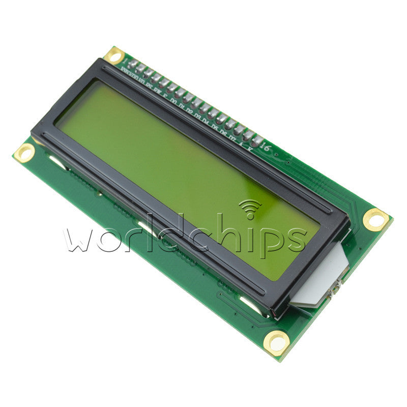5PCS Yellow Display IIC/I2C/TWI/SPI Serial Interface 1602 16X2 LCD Module TOP