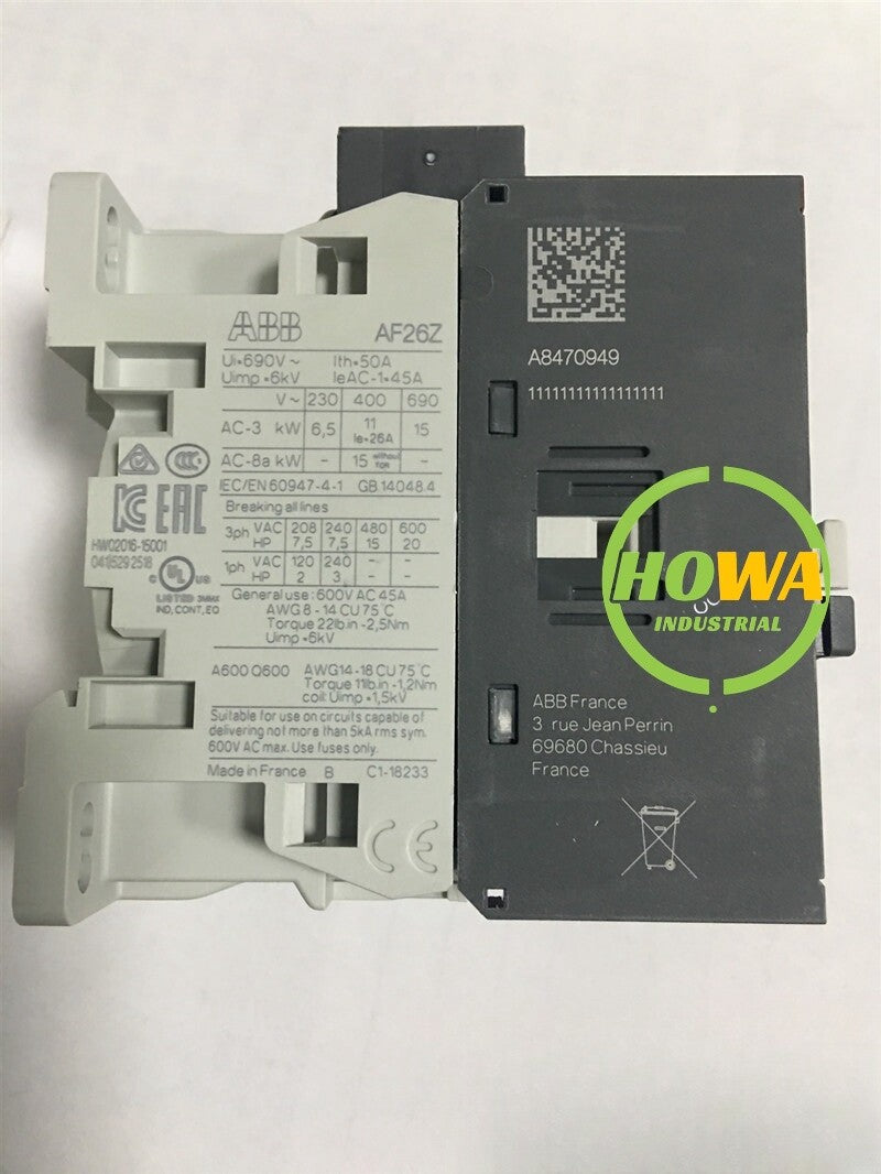 1/piece  ABB Three-pole Contactor AF26Z-30-00-21 20-60VDC Coil Voltage