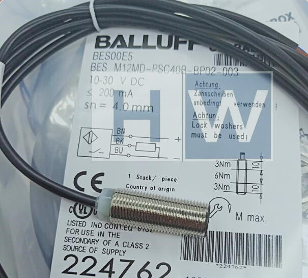 1PC Inductive Proximity Switch BES00E5 BES M12MD-PSC40B-BP02-003 Sensor