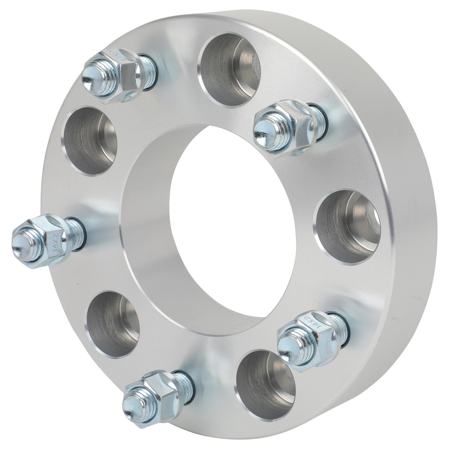 2Pcs 1.5" 5x135 to 5x5.5 Wheel Adapters 14x2 For Ford F-150 5x135 to Ram 5x139.7
