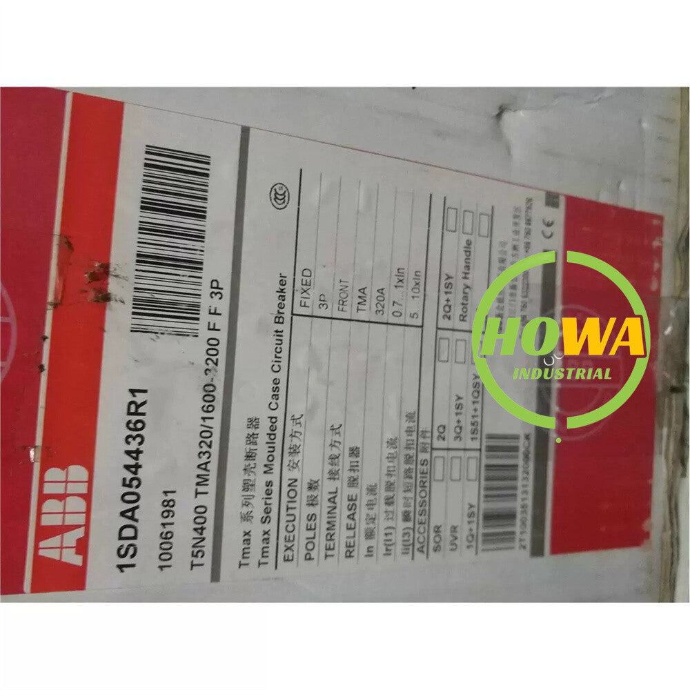 ABB 320A SACE Tmax Molded Case Circuit Breaker T5N400 TMA320/1600-3200 F F 3P