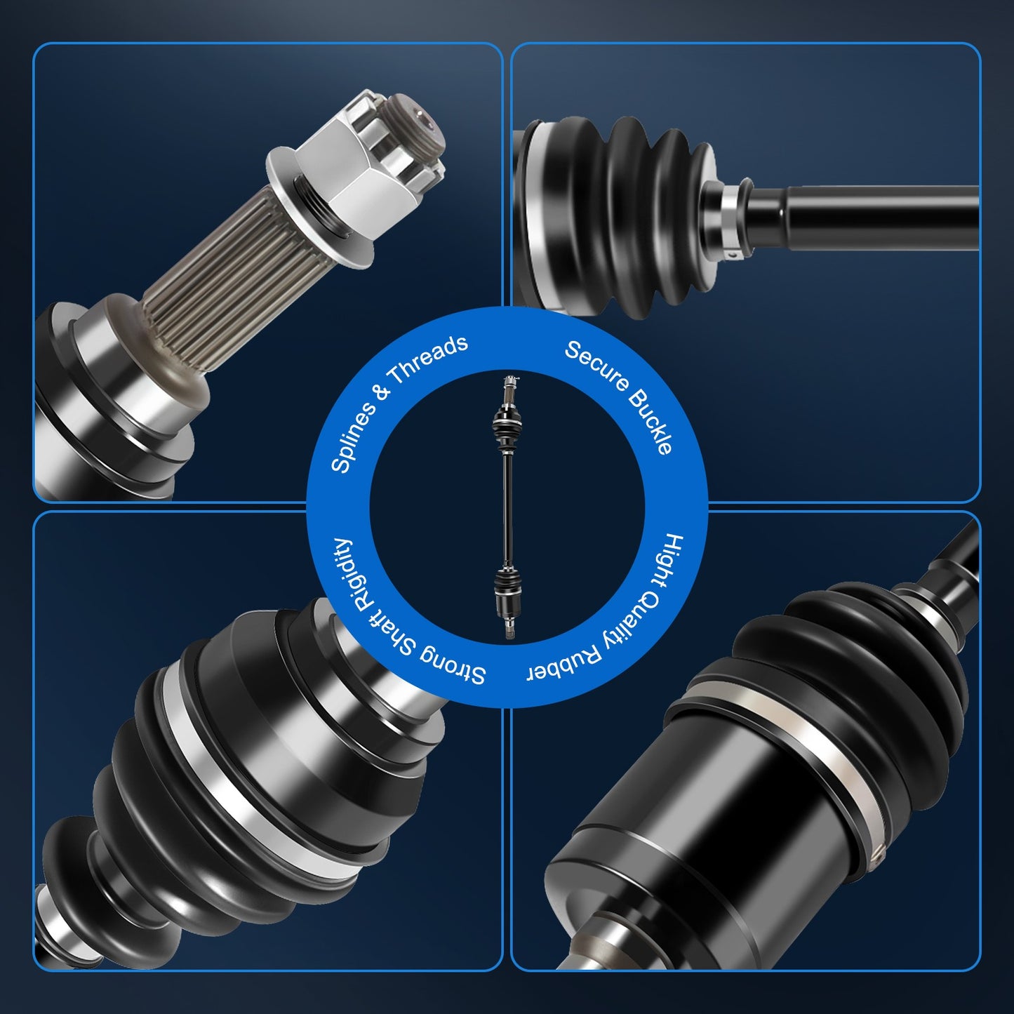 ECCPP CV Joint Axle Fits John Deere Gator XUV 825i 2014-2017 Front Left Side