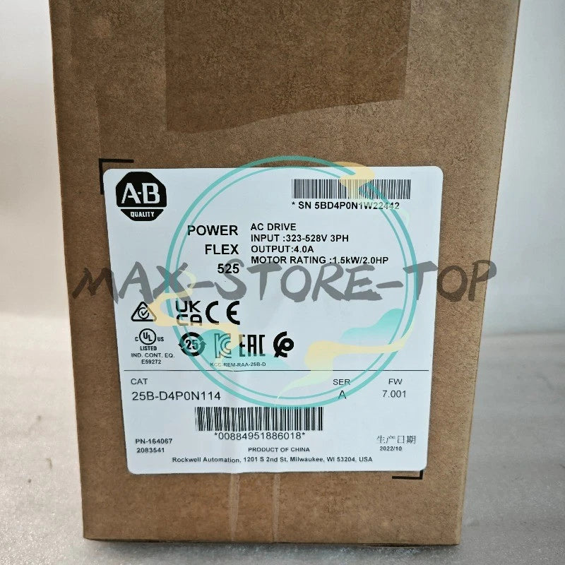 1PC  25B-D030N104 PowerFlex 525 11kW 15Hp AC Drive FAST SHIP