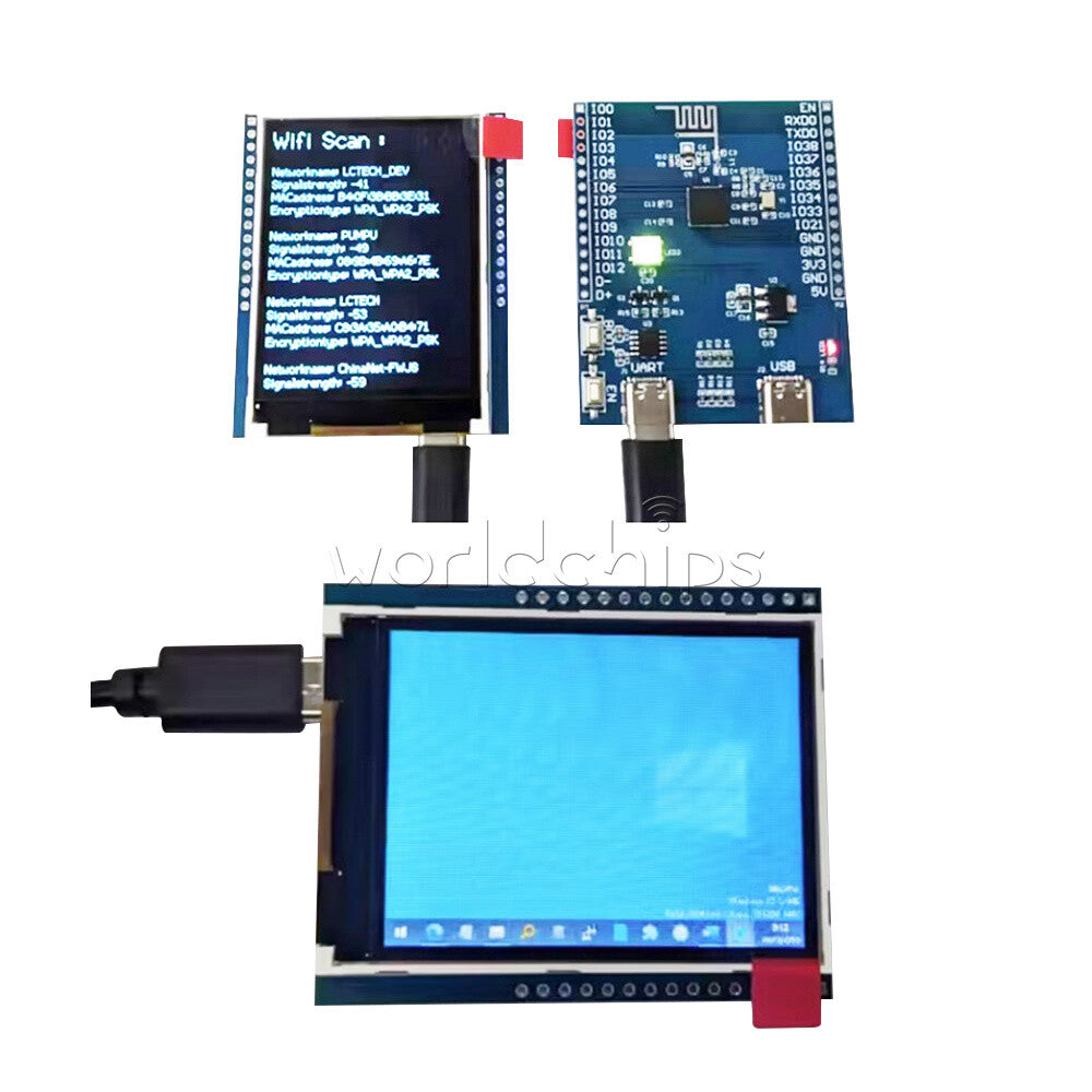 2.4-in ESP32S2 240x320 Display Development Board Wireless WiFi Development Board