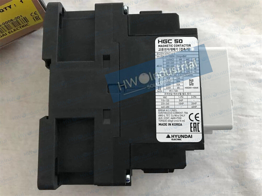 1/Piece HGC50 Contactor Coil Voltage 220VAC Marine Specific
