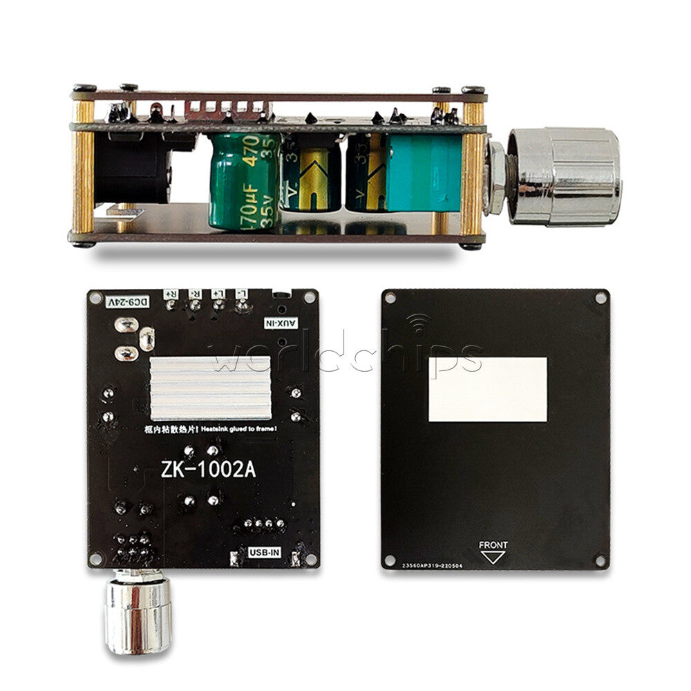 ZK-1002A Bluetooth Digital Amplifier Board 2.0 Stereo Dual 100W Audio Power Amp