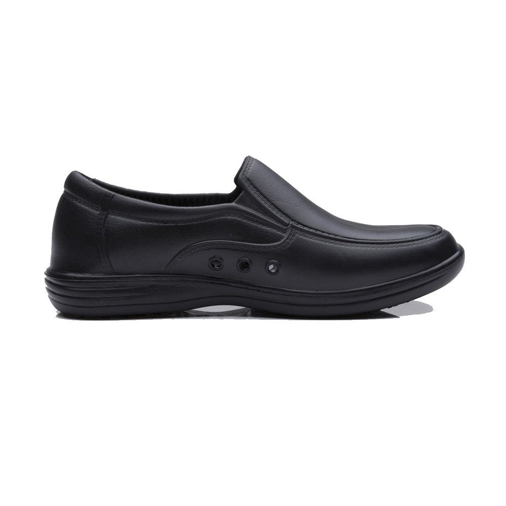 Mens Restaurant Oil Resistant Kitchen Work Shoes Loafer Slip-On Skid Non-Slip