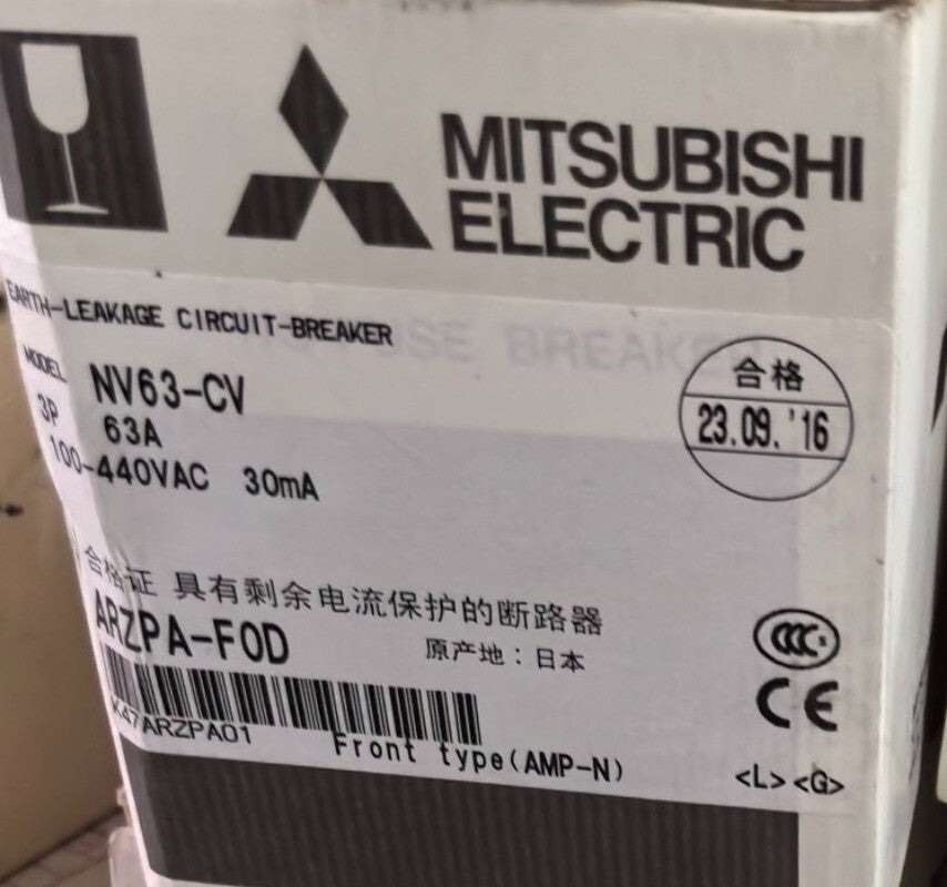 1pcs Mitsubishi Circuit Breaker NV63-CV 3P 63A 100-440V 30MA