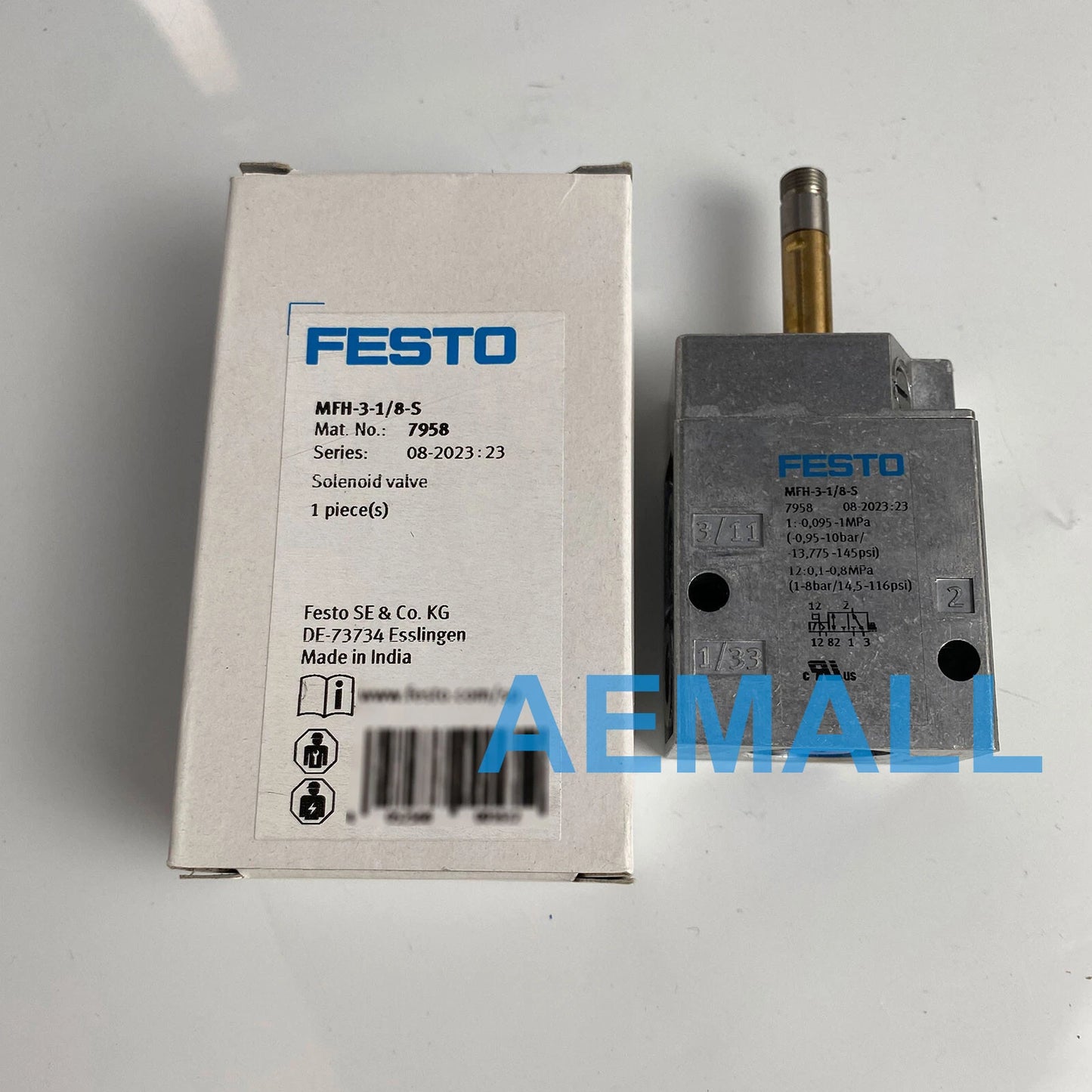 1pcs  Festo MFH-3-1/8-S 7958 Solenoid Valve/ Air solenoid Valve #P