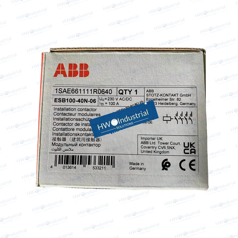 1/Piece ESB100-40N-06 ABB Building Contactor Coil 220-230VAC 100A 60Hz