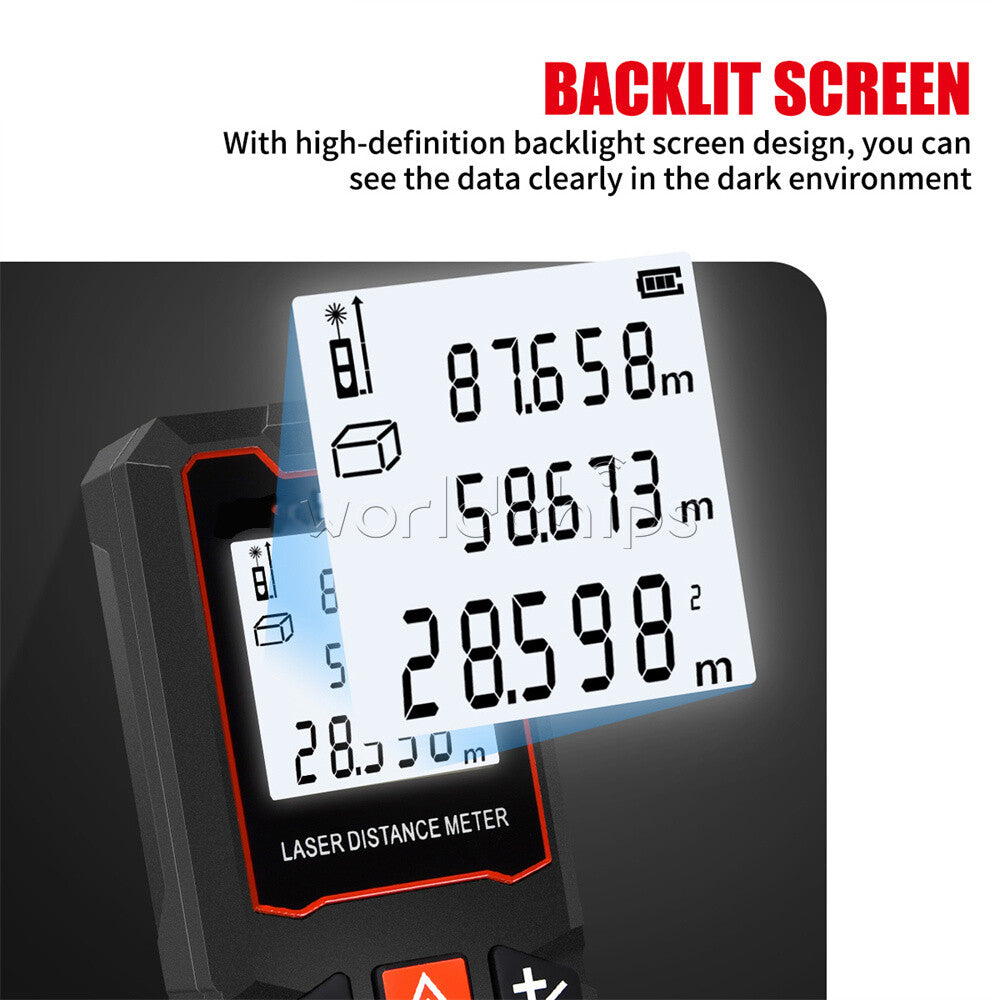 LCD Digital Laser Distance Meter Handheld infrared Measuring Gauge Rangefinder