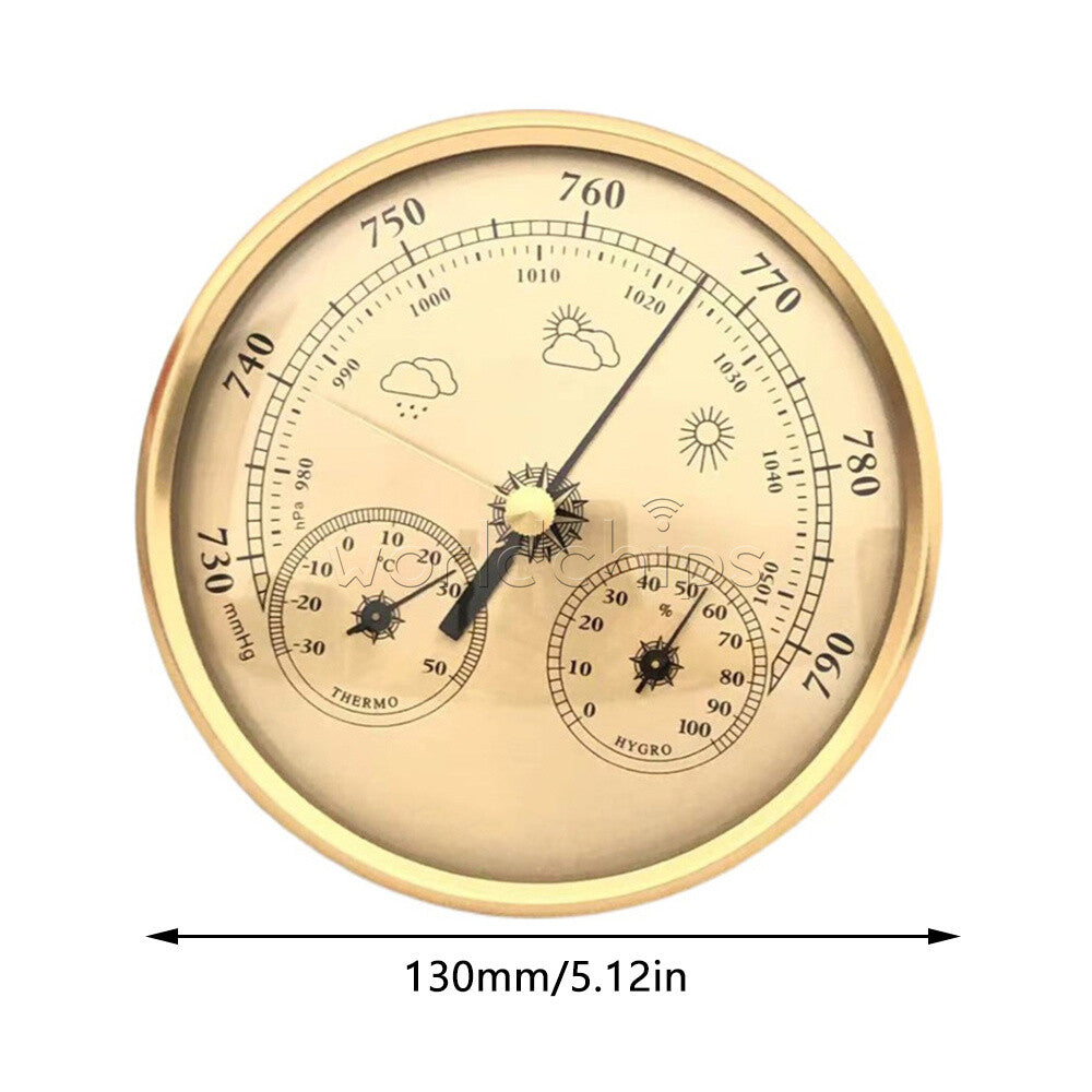 3-in-1 Hanging Temperature Humidity Barometer Home Garden Pointer Thermometer