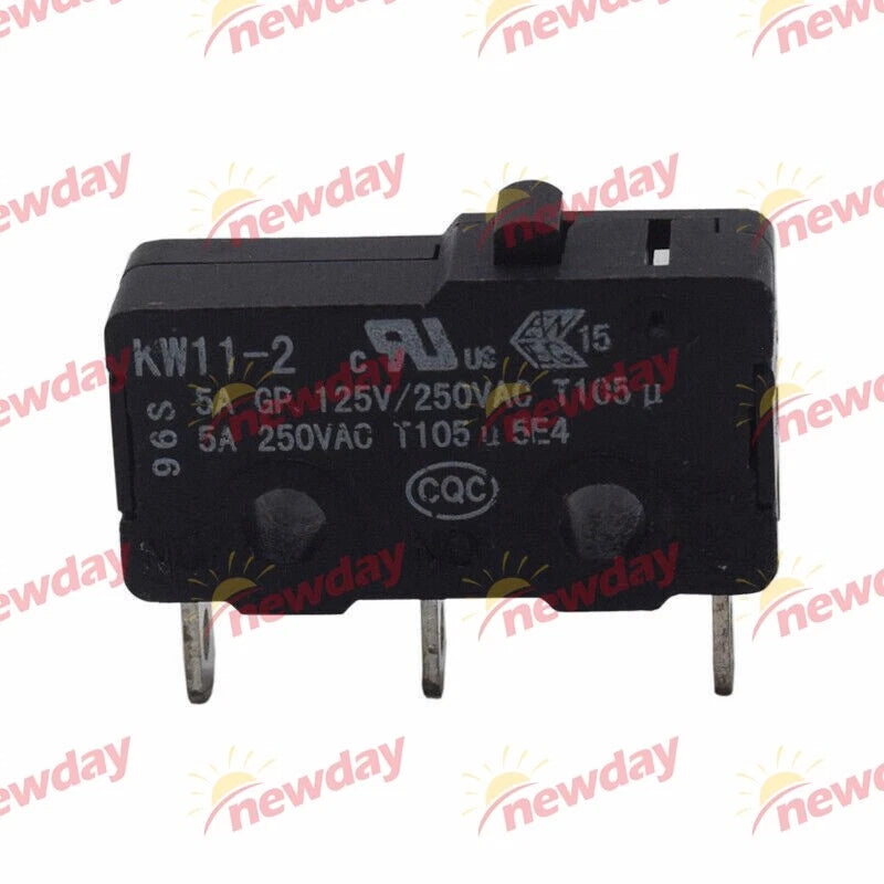 3pcs QIAOH KW11-2 5A GP 125V/250VAC Auto Tailgate Switch Micro Switch 3-pin