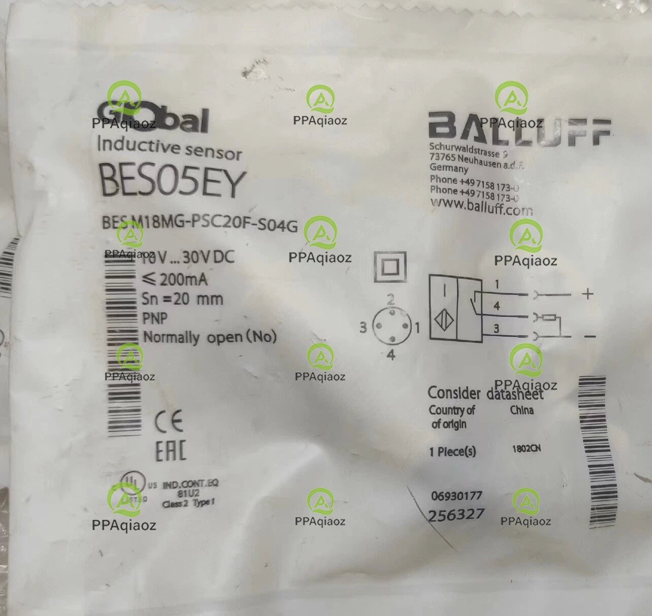 1Pcs  BALLUFF BES M18MG-PSC20F-S04G（BES05EY) sensor Fast delivery