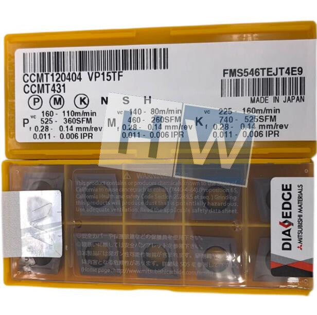 Box/10PCS Mitsubishi Diamond CNC Boring Lathe Blade CCMT120404 VP15TF
