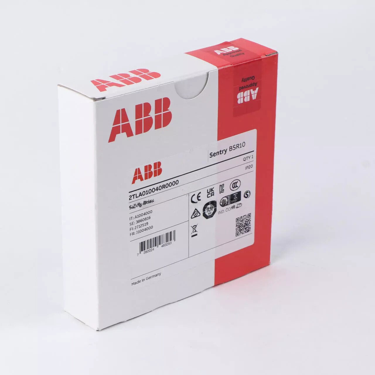 1Pcs  ABB BSR10 2TLA010040R0000 Safety Relay 24V