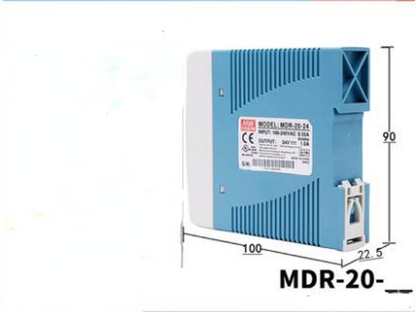 1pcs Meanwell MDR-20-5 MDR-20-15 Rail Switching Power Supply
