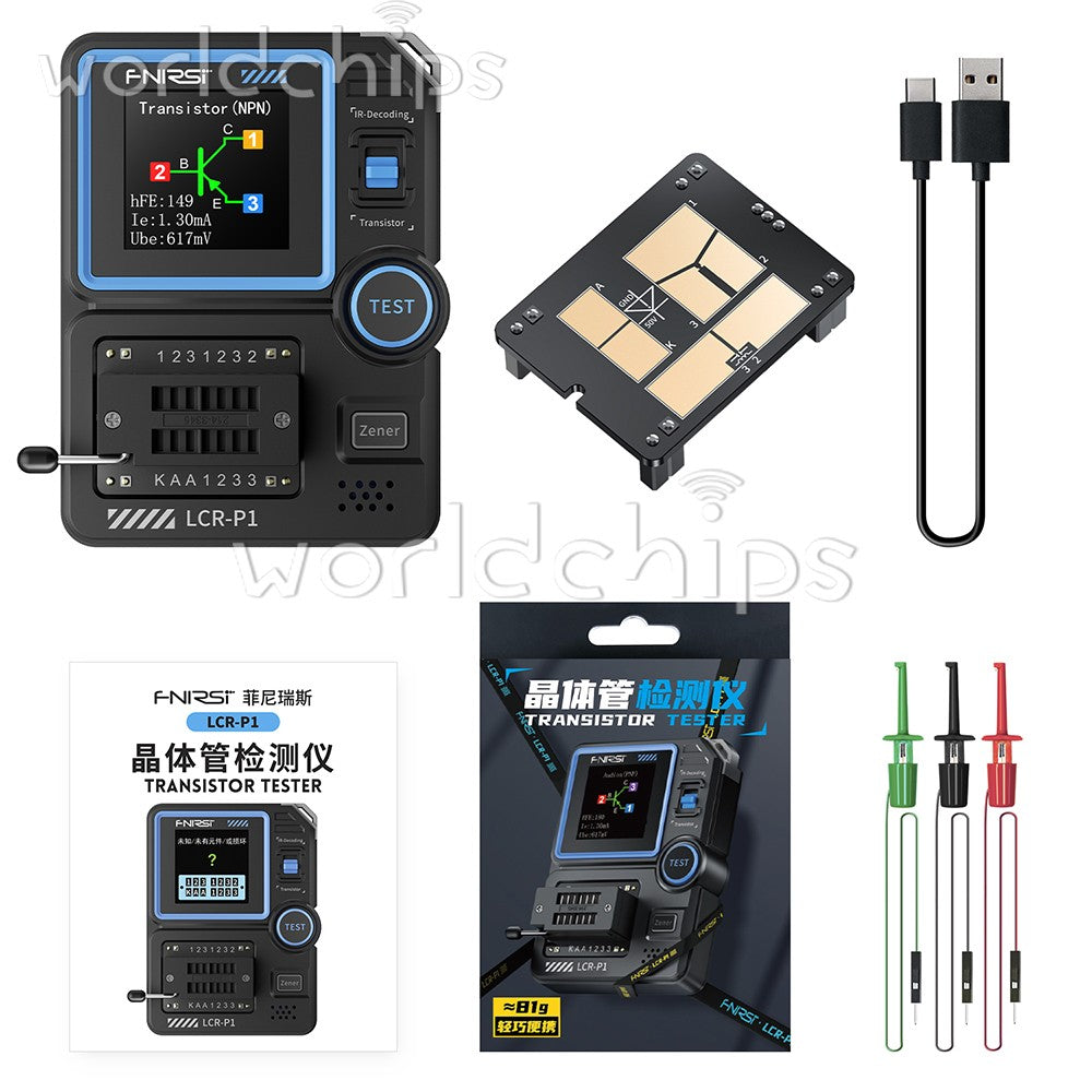 FNIRSI LCR-P1 Transistor Tester / DSO-TC4 Digital Oscilloscope Signal Generator