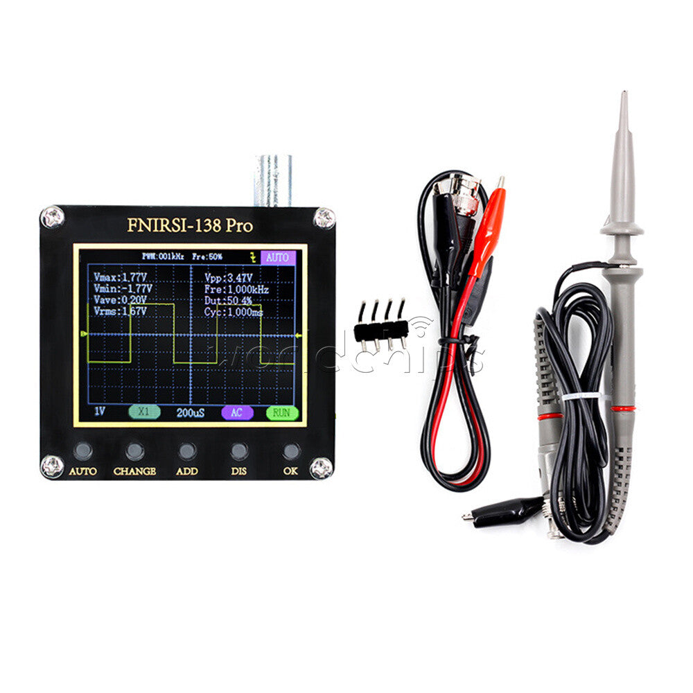 FNIRSI-138 PRO Digital Handheld Oscilloscope 200KHz Analog Bandwidth 3.3V
