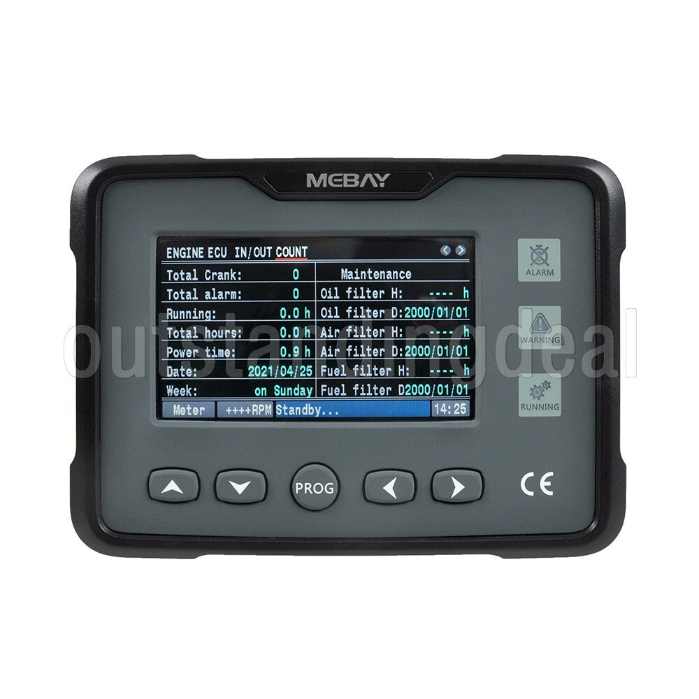 Mebay Diesel Gas Engine Speed RPM Monitor Panel Meter Gauge GM70C with CAN Port