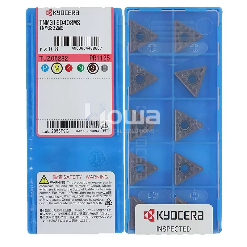 10Pcs/Box Kyocera TNMG160408MS PR1125 TNMG332MS CNC Blade Carbide Inserts