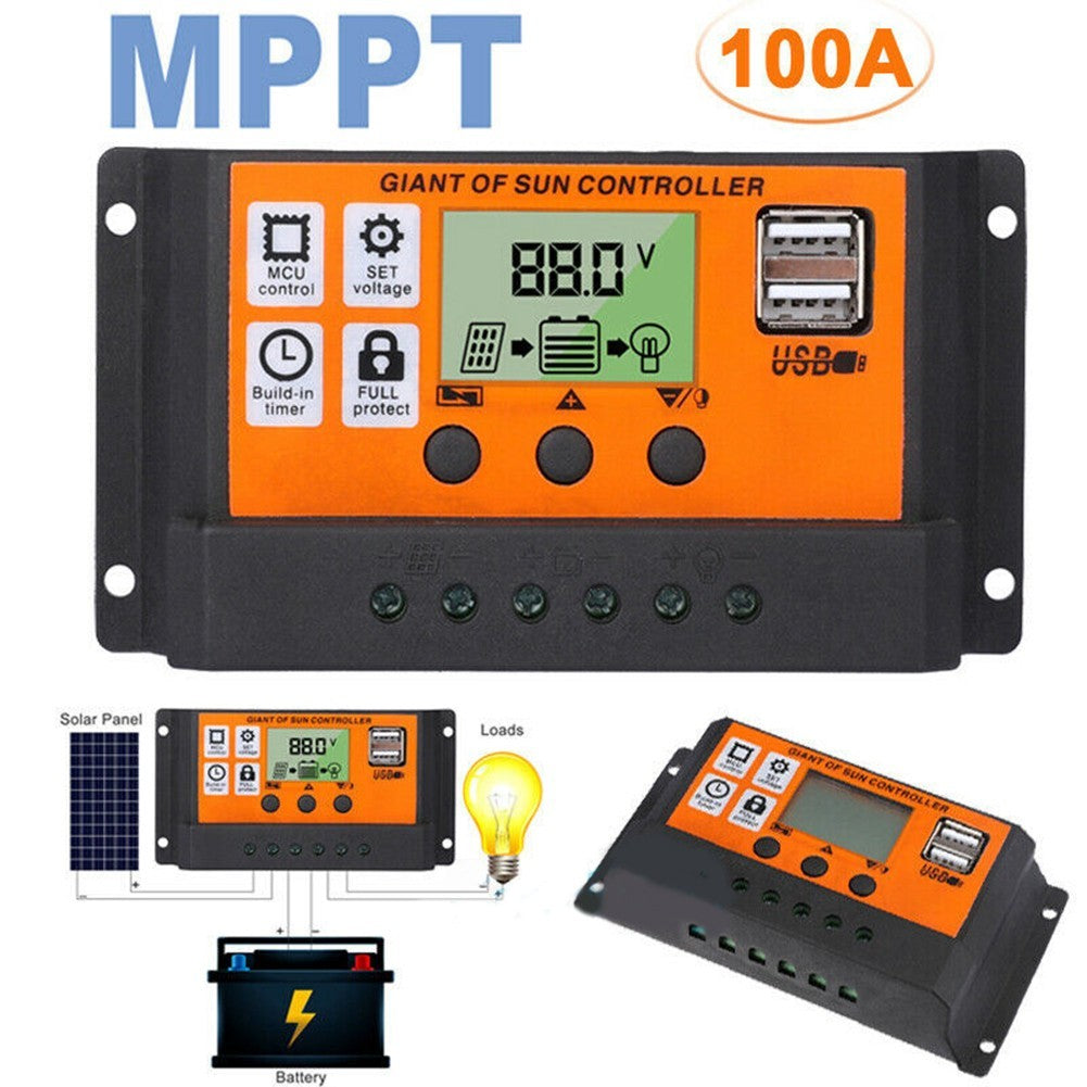 Solar Controller with Dual USB Port for Effective Solar Panel Battery Charging