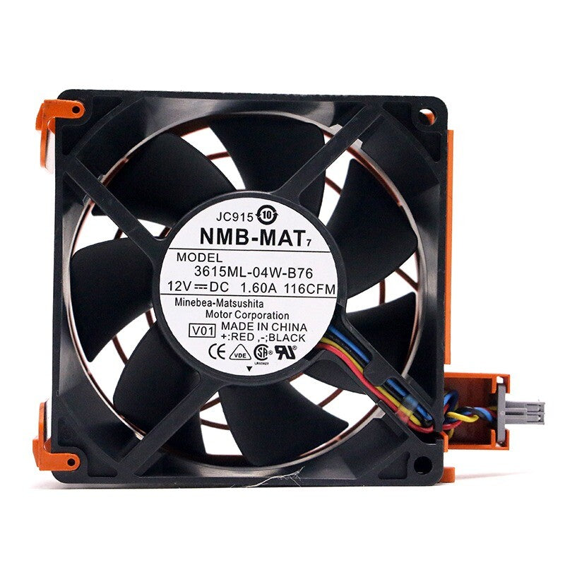 1/piece NMB-MAT 3615ML-04W-B76 12V 1.60A 9CM 9038 DELL Server Cooling Fan