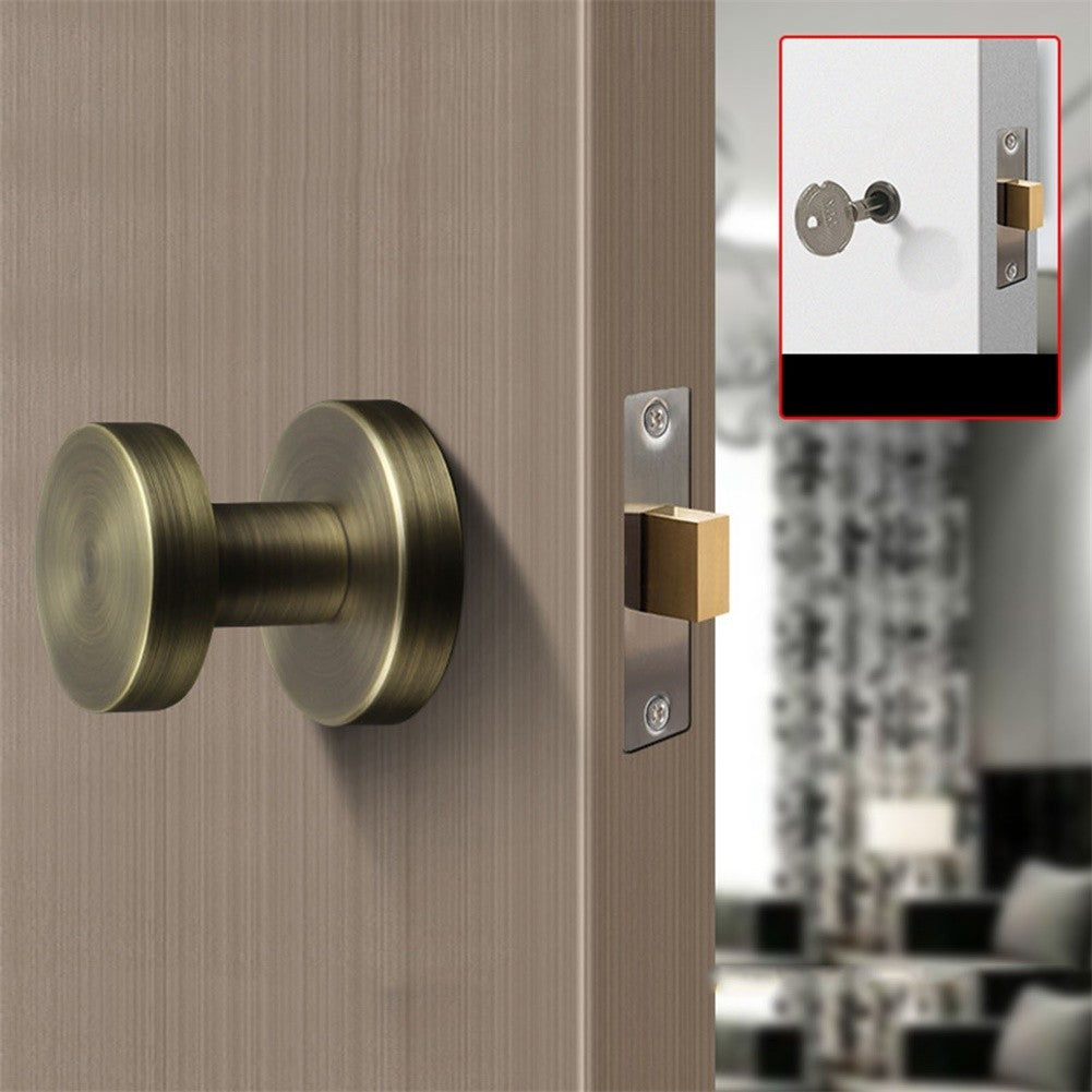 Invisible Lock for Interior Bedroom Doors with Single Side Handle Design
