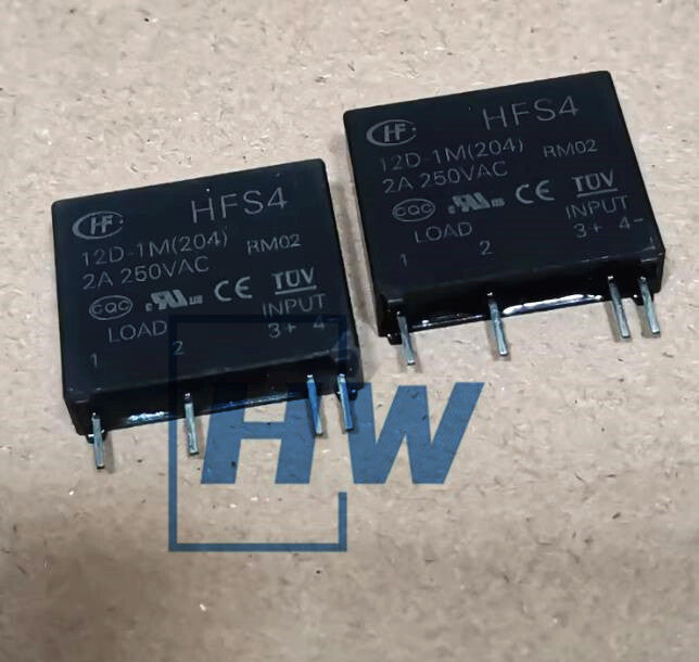 5Pcs  HF Air Conditioning Fan Relay HFS4 12D-1M 2A250VAC 4-pin