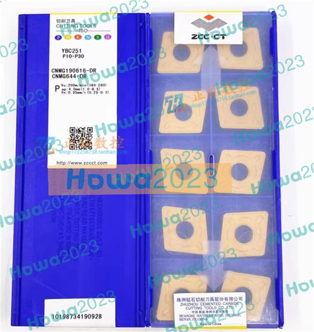 10Pcs/BOX CNMG190616-DR YBC251 CNMG644-DR CNC Blade Turning Carbide Inserts