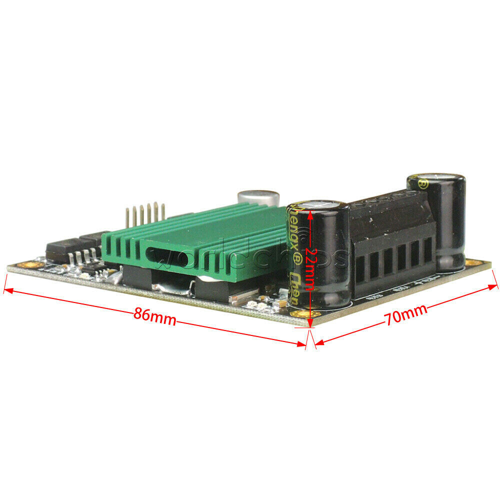100A DC Motor Drive Module High Power Motor Speed Control Dual Channel H-bridge